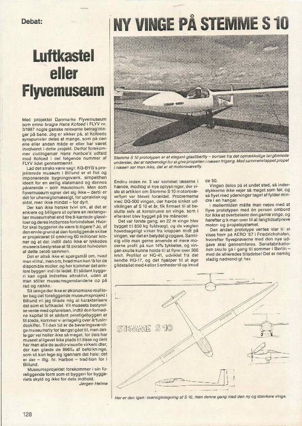 Flyhistorie: Danmarks Flymuseum 1987
