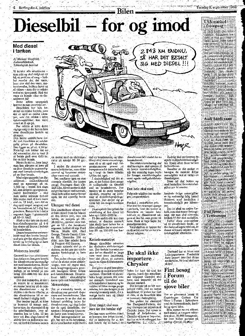 Bohnstedt-Pedersen's undersøgelse af Chrysler