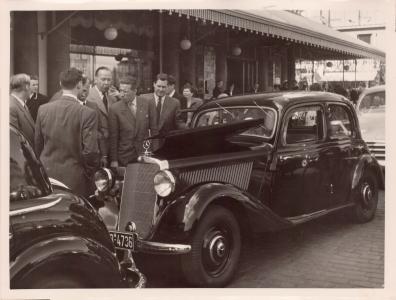 Bohnstedt-Pedersen pressemøde D'Angleterre 1949