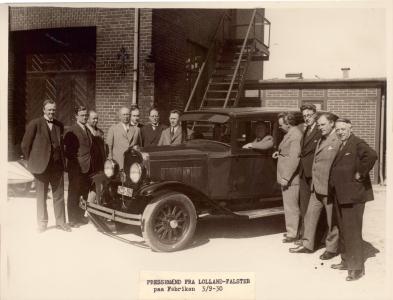 Bohnstedt-Pedersen pressemøde Sundkrogsgade 1930