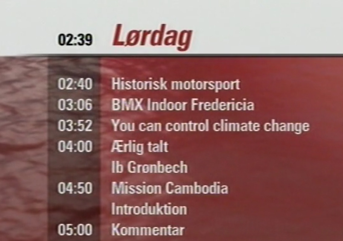 Historisk motorsport DK4 udsendelse